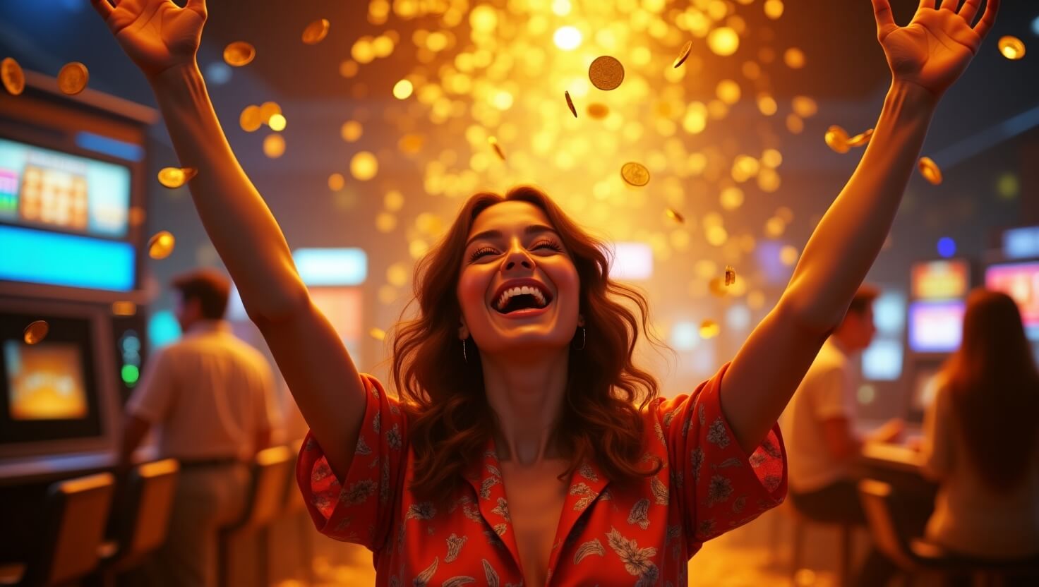 Young Bangladeshi woman smiling while playing Gbaje on her phone